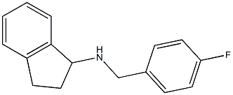 N-[(4-fluorophenyl)methyl]-2,3-dihydro-1H-inden-1-amine Struktur