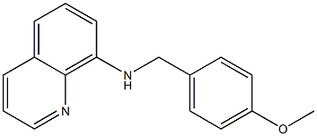 N-[(4-methoxyphenyl)methyl]quinolin-8-amine,,结构式