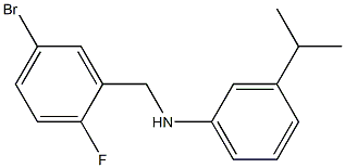 N-[(5-bromo-2-fluorophenyl)methyl]-3-(propan-2-yl)aniline|