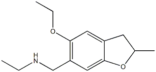 N-[(5-ethoxy-2-methyl-2,3-dihydro-1-benzofuran-6-yl)methyl]-N-ethylamine Struktur