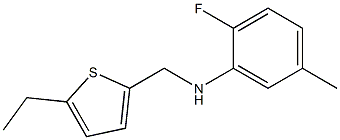 N-[(5-ethylthiophen-2-yl)methyl]-2-fluoro-5-methylaniline Structure