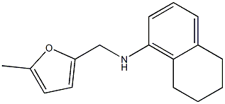 N-[(5-methylfuran-2-yl)methyl]-5,6,7,8-tetrahydronaphthalen-1-amine,,结构式