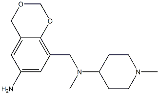 N-[(6-amino-2,4-dihydro-1,3-benzodioxin-8-yl)methyl]-N,1-dimethylpiperidin-4-amine Structure