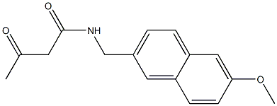 N-[(6-methoxynaphthalen-2-yl)methyl]-3-oxobutanamide,,结构式