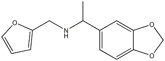 N-[1-(1,3-benzodioxol-5-yl)ethyl]-N-(2-furylmethyl)amine Structure