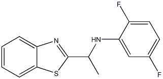 N-[1-(1,3-benzothiazol-2-yl)ethyl]-2,5-difluoroaniline 化学構造式
