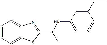 N-[1-(1,3-benzothiazol-2-yl)ethyl]-3-ethylaniline Structure