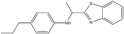 N-[1-(1,3-benzothiazol-2-yl)ethyl]-4-propylaniline Struktur