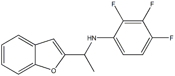 N-[1-(1-benzofuran-2-yl)ethyl]-2,3,4-trifluoroaniline 化学構造式