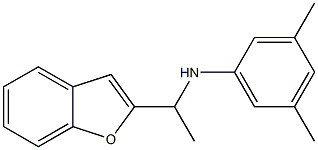 N-[1-(1-benzofuran-2-yl)ethyl]-3,5-dimethylaniline,,结构式