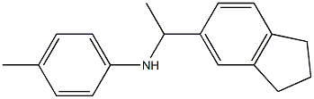 N-[1-(2,3-dihydro-1H-inden-5-yl)ethyl]-4-methylaniline Struktur