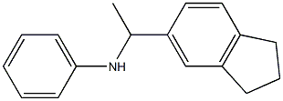 N-[1-(2,3-dihydro-1H-inden-5-yl)ethyl]aniline Struktur