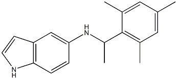 N-[1-(2,4,6-trimethylphenyl)ethyl]-1H-indol-5-amine,,结构式