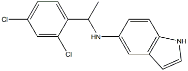 N-[1-(2,4-dichlorophenyl)ethyl]-1H-indol-5-amine Structure