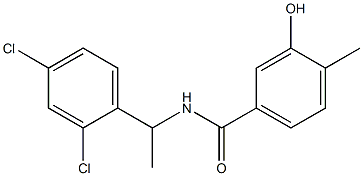 N-[1-(2,4-dichlorophenyl)ethyl]-3-hydroxy-4-methylbenzamide