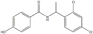 N-[1-(2,4-dichlorophenyl)ethyl]-4-hydroxybenzamide,,结构式