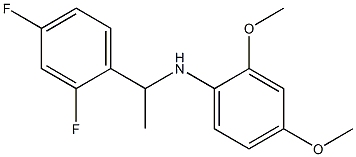 N-[1-(2,4-difluorophenyl)ethyl]-2,4-dimethoxyaniline Structure