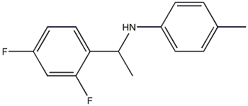 N-[1-(2,4-difluorophenyl)ethyl]-4-methylaniline Structure