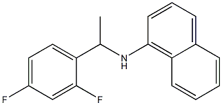 N-[1-(2,4-difluorophenyl)ethyl]naphthalen-1-amine Structure