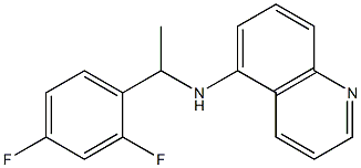 N-[1-(2,4-difluorophenyl)ethyl]quinolin-5-amine Struktur