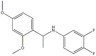 N-[1-(2,4-dimethoxyphenyl)ethyl]-3,4-difluoroaniline Structure