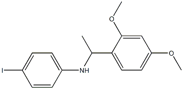 N-[1-(2,4-dimethoxyphenyl)ethyl]-4-iodoaniline Structure