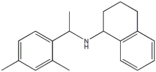 N-[1-(2,4-dimethylphenyl)ethyl]-1,2,3,4-tetrahydronaphthalen-1-amine 化学構造式