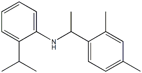 N-[1-(2,4-dimethylphenyl)ethyl]-2-(propan-2-yl)aniline,,结构式