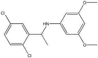 N-[1-(2,5-dichlorophenyl)ethyl]-3,5-dimethoxyaniline,,结构式