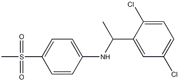 N-[1-(2,5-dichlorophenyl)ethyl]-4-methanesulfonylaniline,,结构式