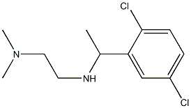 N'-[1-(2,5-dichlorophenyl)ethyl]-N,N-dimethylethane-1,2-diamine 化学構造式