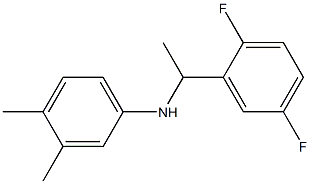 N-[1-(2,5-difluorophenyl)ethyl]-3,4-dimethylaniline Structure