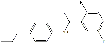 N-[1-(2,5-difluorophenyl)ethyl]-4-ethoxyaniline,,结构式