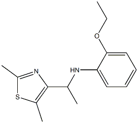 N-[1-(2,5-dimethyl-1,3-thiazol-4-yl)ethyl]-2-ethoxyaniline Structure