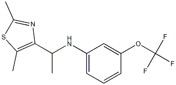  N-[1-(2,5-dimethyl-1,3-thiazol-4-yl)ethyl]-3-(trifluoromethoxy)aniline