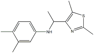 N-[1-(2,5-dimethyl-1,3-thiazol-4-yl)ethyl]-3,4-dimethylaniline Struktur
