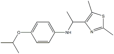 N-[1-(2,5-dimethyl-1,3-thiazol-4-yl)ethyl]-4-(propan-2-yloxy)aniline