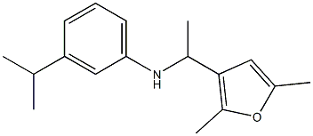 N-[1-(2,5-dimethylfuran-3-yl)ethyl]-3-(propan-2-yl)aniline Struktur