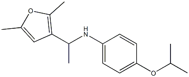 N-[1-(2,5-dimethylfuran-3-yl)ethyl]-4-(propan-2-yloxy)aniline