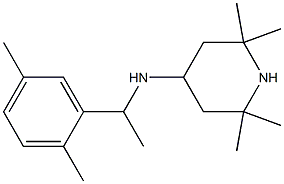  N-[1-(2,5-dimethylphenyl)ethyl]-2,2,6,6-tetramethylpiperidin-4-amine