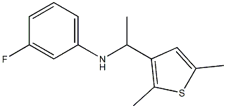 N-[1-(2,5-dimethylthiophen-3-yl)ethyl]-3-fluoroaniline Struktur