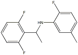 N-[1-(2,6-difluorophenyl)ethyl]-2-fluoro-5-methylaniline Structure