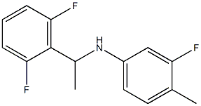 N-[1-(2,6-difluorophenyl)ethyl]-3-fluoro-4-methylaniline Structure