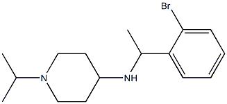  N-[1-(2-bromophenyl)ethyl]-1-(propan-2-yl)piperidin-4-amine