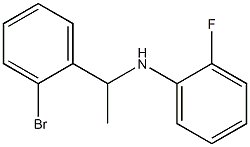 N-[1-(2-bromophenyl)ethyl]-2-fluoroaniline,,结构式