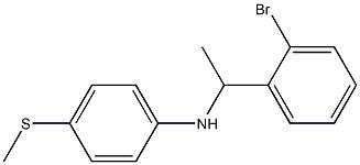 N-[1-(2-bromophenyl)ethyl]-4-(methylsulfanyl)aniline Structure