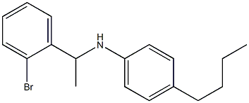 N-[1-(2-bromophenyl)ethyl]-4-butylaniline Structure