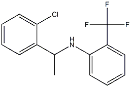 N-[1-(2-chlorophenyl)ethyl]-2-(trifluoromethyl)aniline Structure