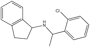 N-[1-(2-chlorophenyl)ethyl]-2,3-dihydro-1H-inden-1-amine Structure