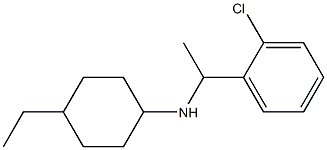 N-[1-(2-chlorophenyl)ethyl]-4-ethylcyclohexan-1-amine 化学構造式